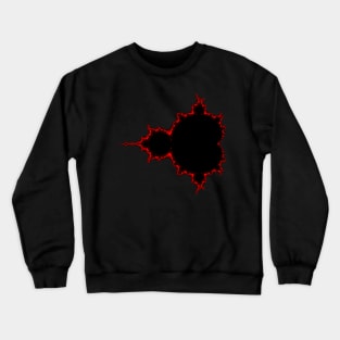 Mandelbrot - Red outline Crewneck Sweatshirt